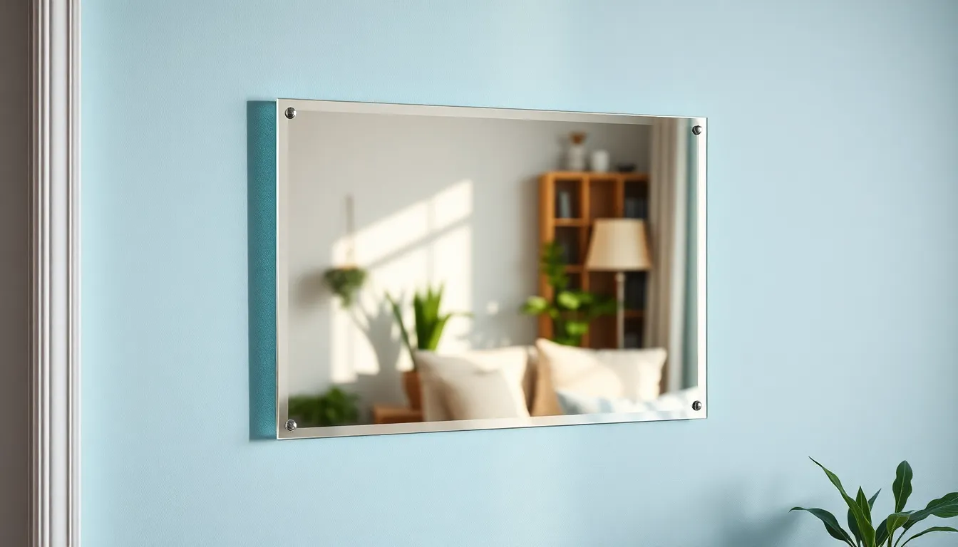 무타공 아크릴 거울과 몽글 칫솔꽂이로 꾸민 욕실