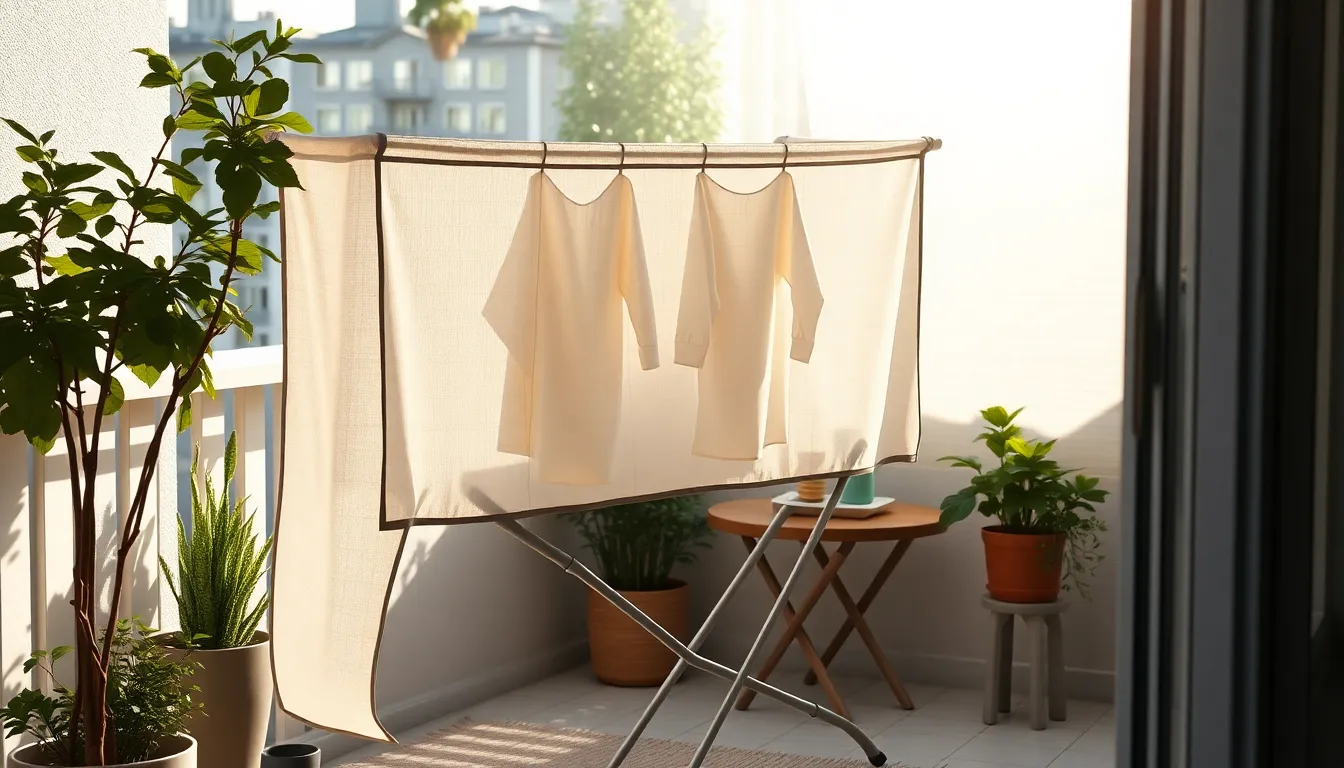 깔끔하게 정리된 베란다