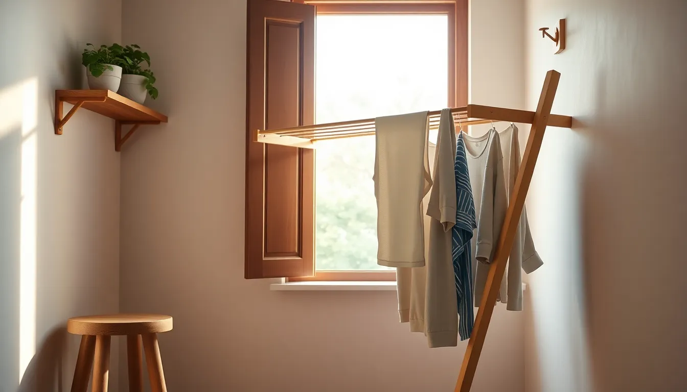 초강력 접착 후크를 이용해 세탁실 벽면에 세제, 섬유유연제를 정리한 모습. 좁은 공간을 효율적으로 사용하는 좋은 예시이다.