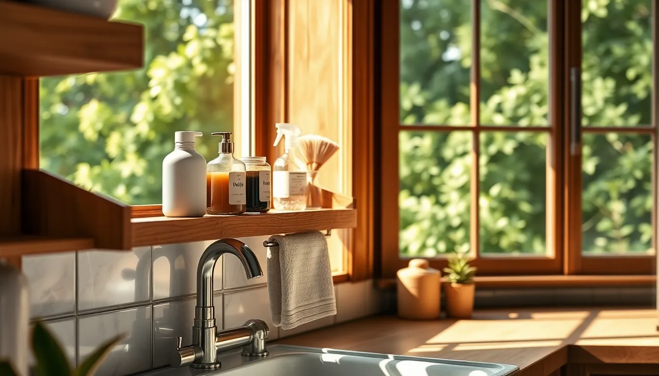 정리정돈된 주방의 모습