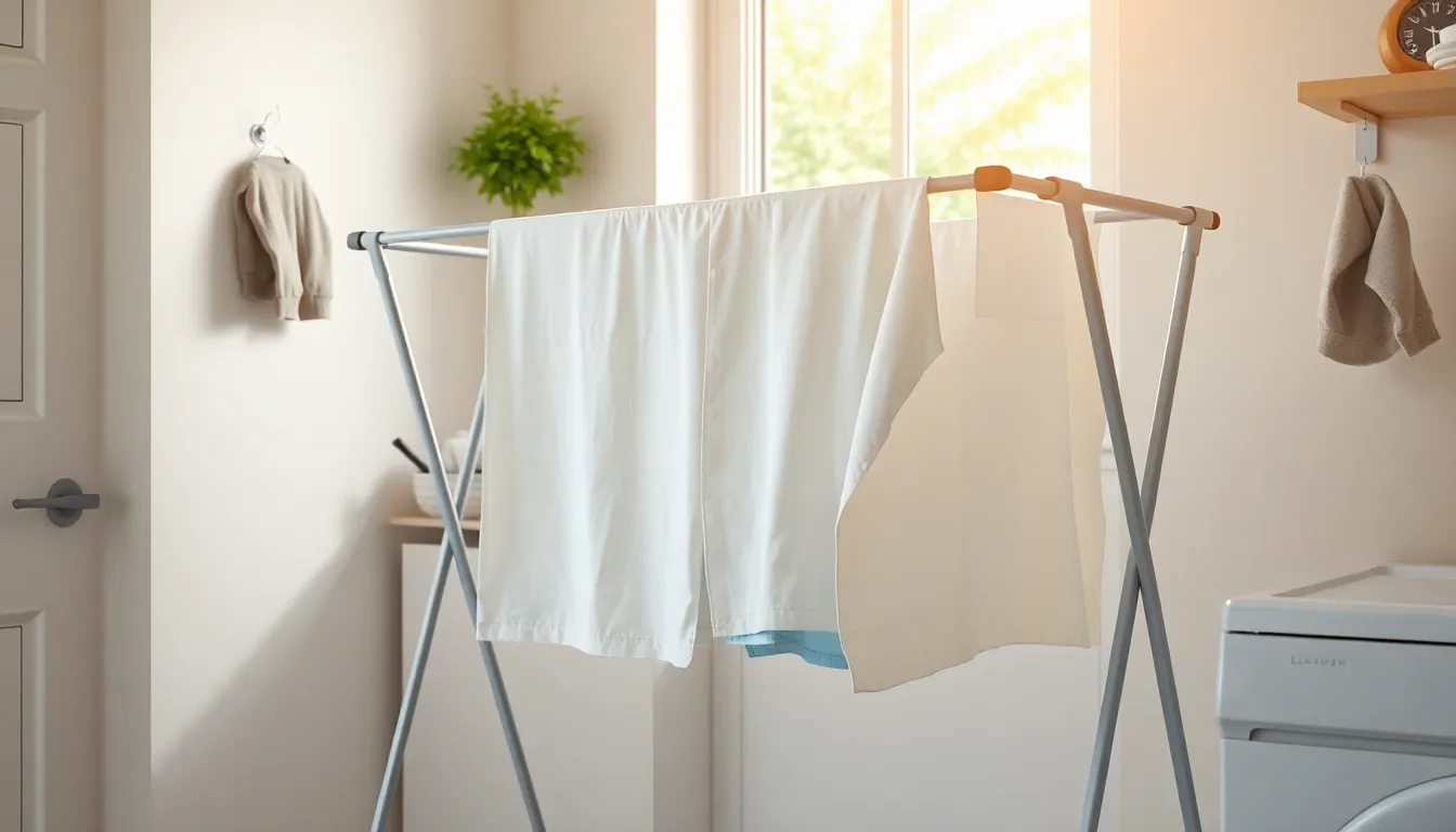 잘 정리된 세탁실의 모습