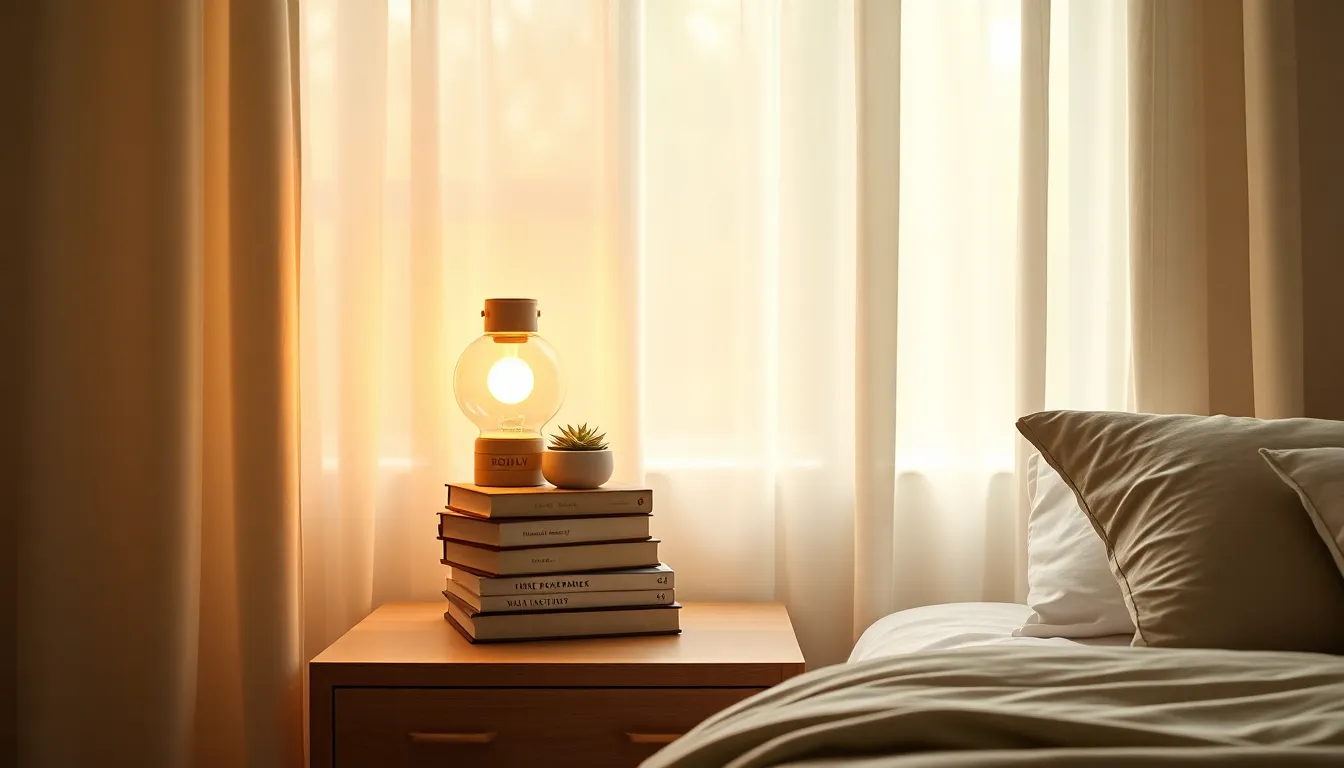 침실 무드등 활용 예시