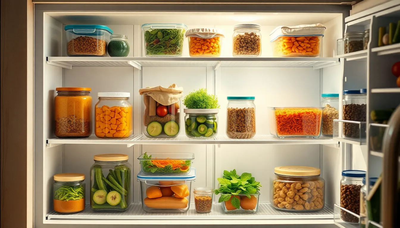 정리된 냉장고 이미지