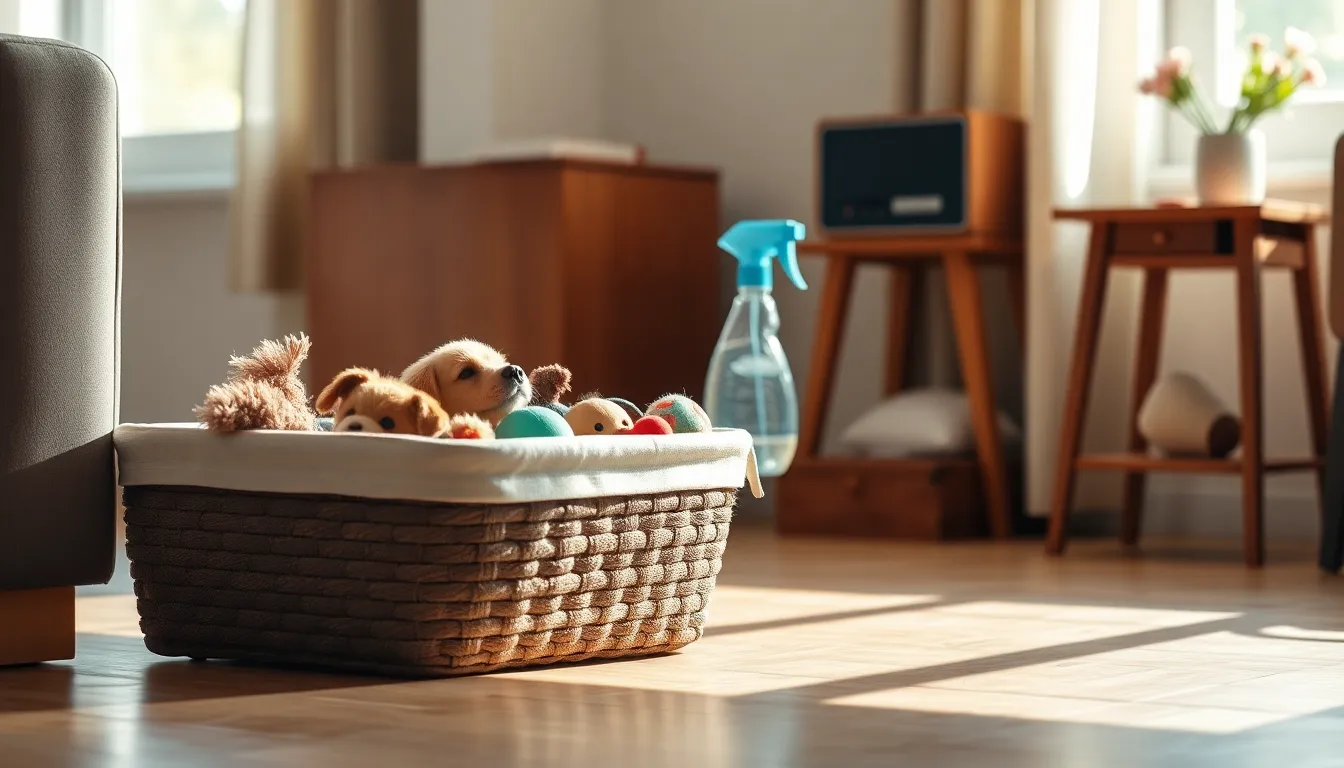 장난감 정리 및 세척 예시