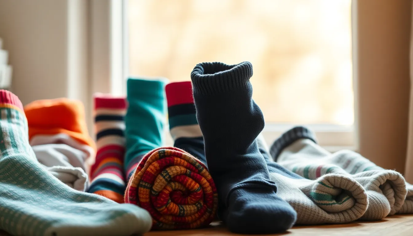 정리된 양말 서랍 이미지