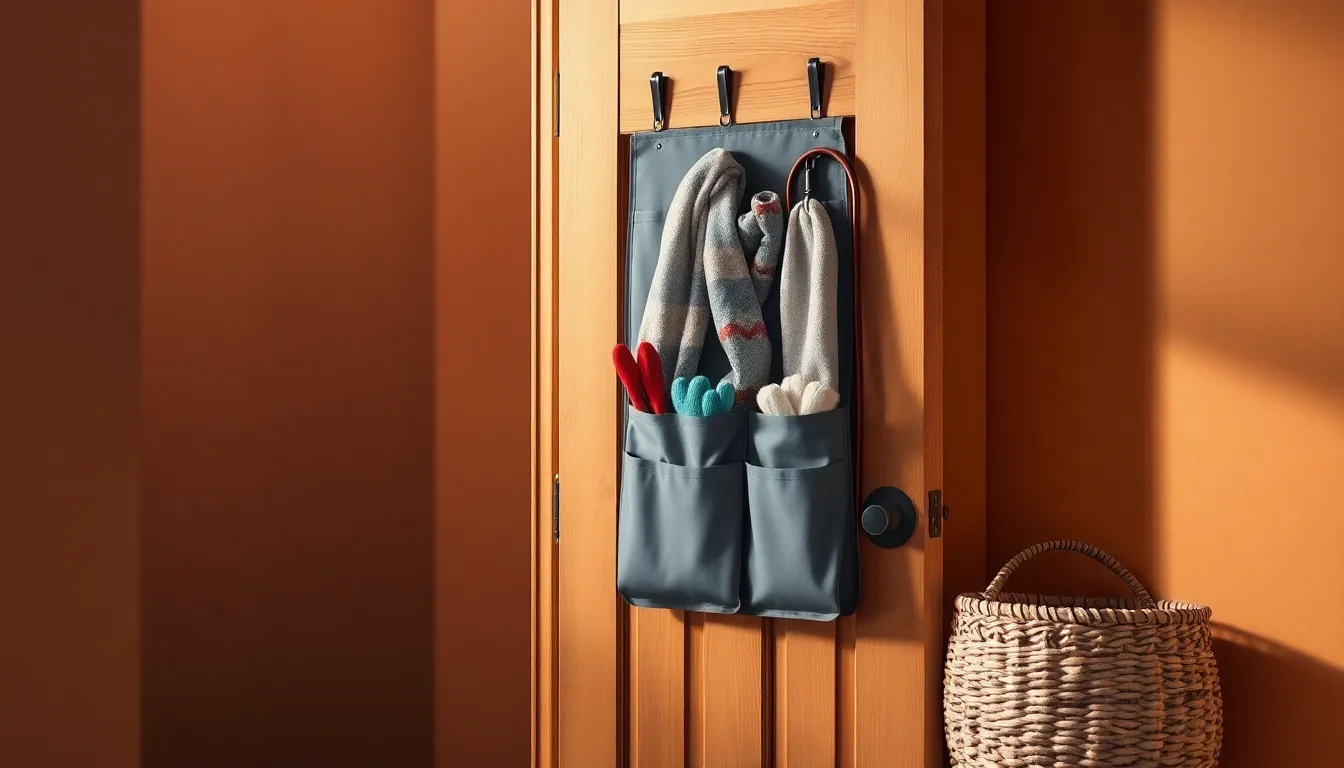 좁은 현관에 레디박스 3단 정리 걸이를 설치한 모습 before & after 비교