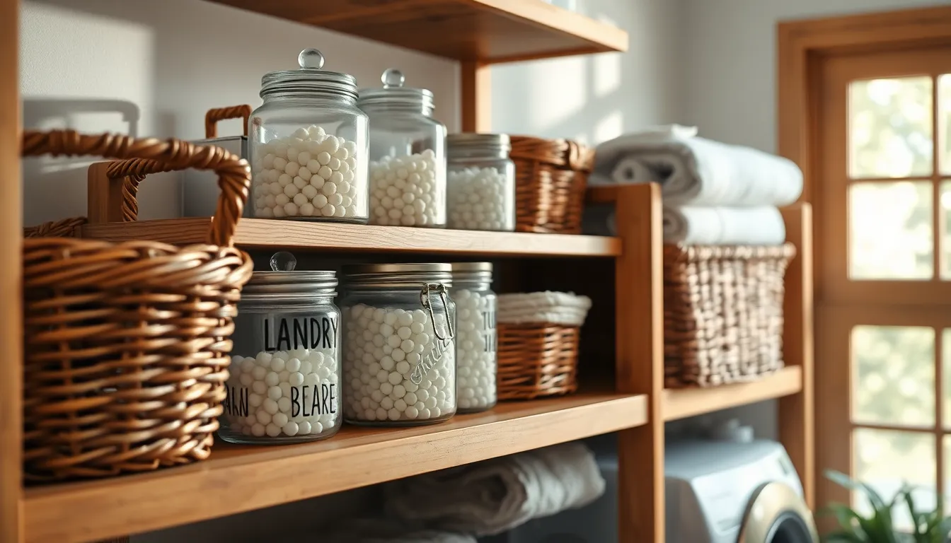 정리된 세탁실 이미지