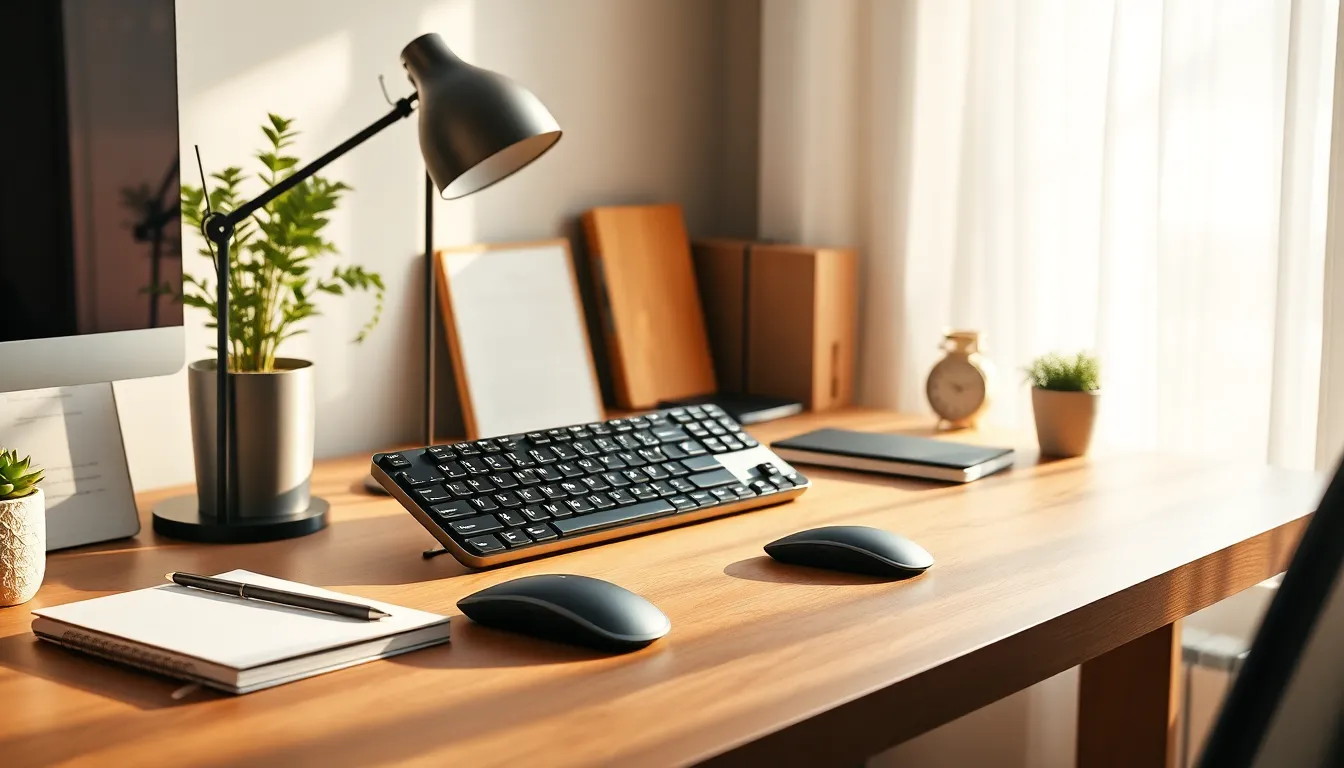 로이체 무선 키보드 마우스 사용 예시